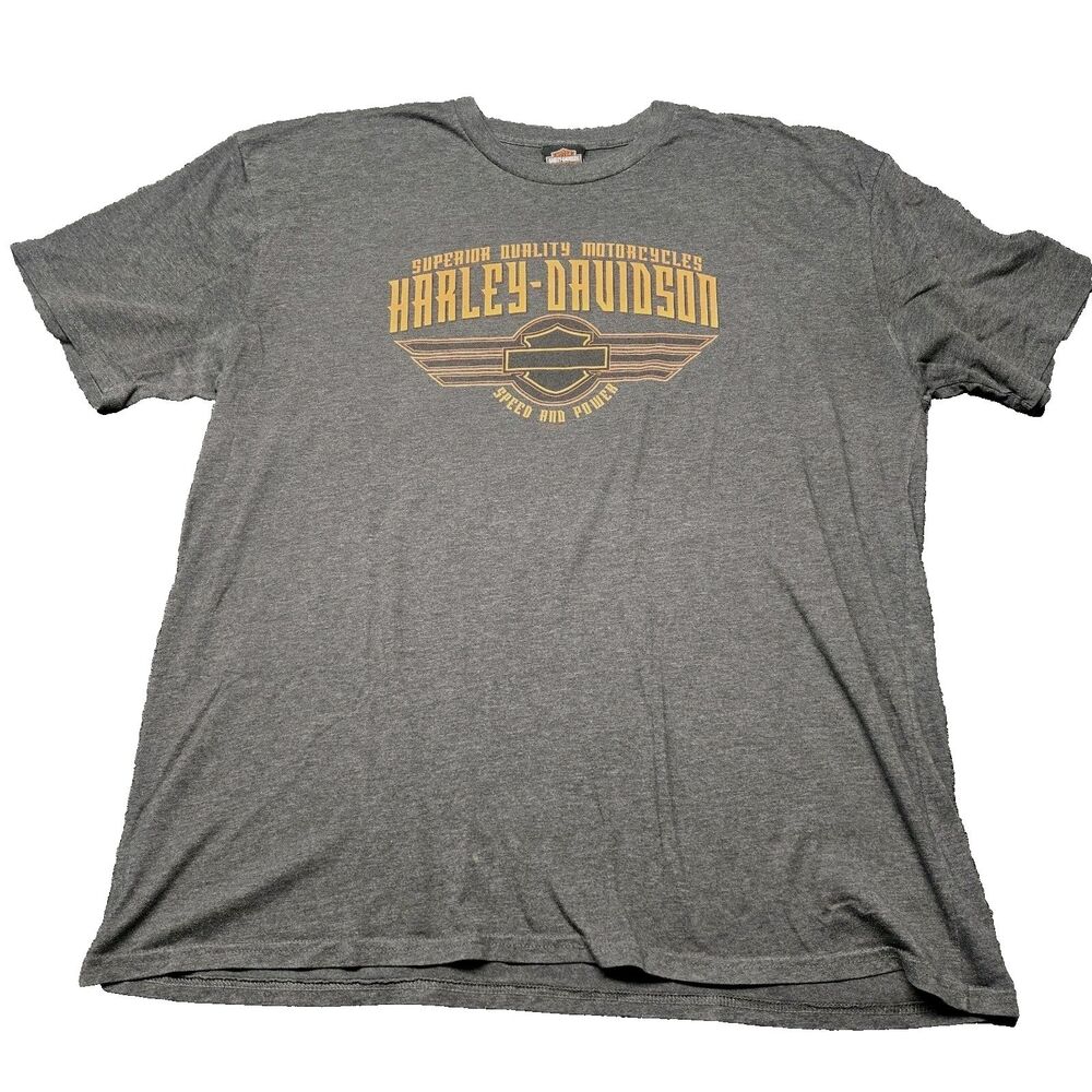 Harley-Davidson San Diego Shirt Mens 3XL Gray Doubled Sided Graphic T-Shirt